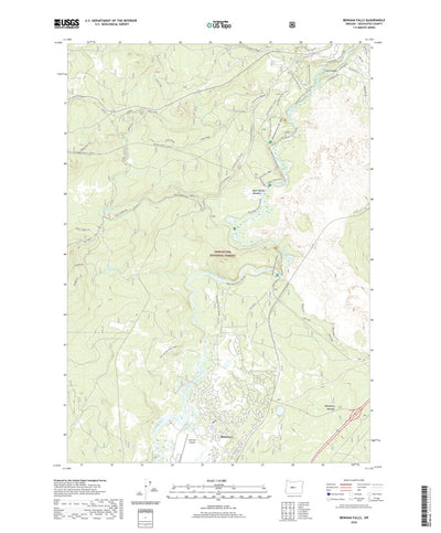 United States Geological Survey Benham Falls, OR (2020, 24000-Scale) digital map