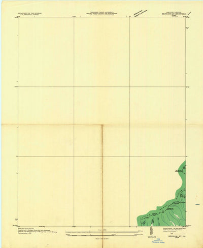 United States Geological Survey Benham, KY-VA (1935, 24000-Scale) digital map