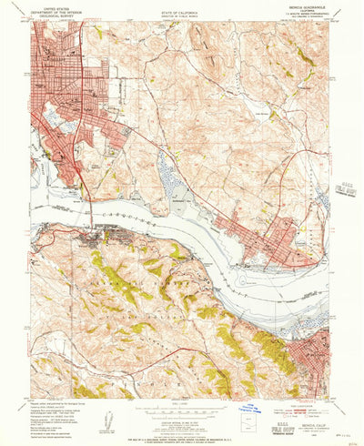 United States Geological Survey Benicia, CA (1950, 24000-Scale) digital map