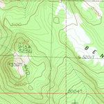 United States Geological Survey Benjamin Lake, OR (1983, 24000-Scale) digital map