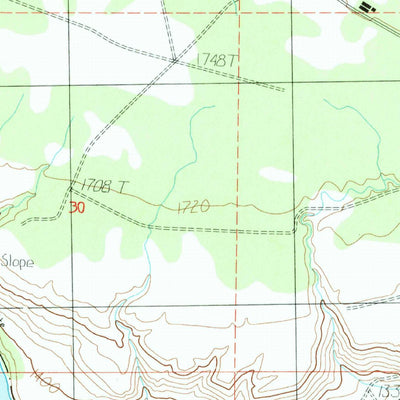 United States Geological Survey Benjamin Lake, WA (1985, 24000-Scale) digital map
