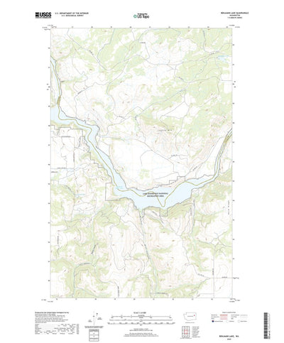 United States Geological Survey Benjamin Lake, WA (2020, 24000-Scale) digital map