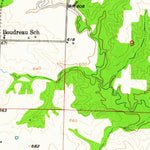United States Geological Survey Benjamin, MO (1950, 24000-Scale) digital map