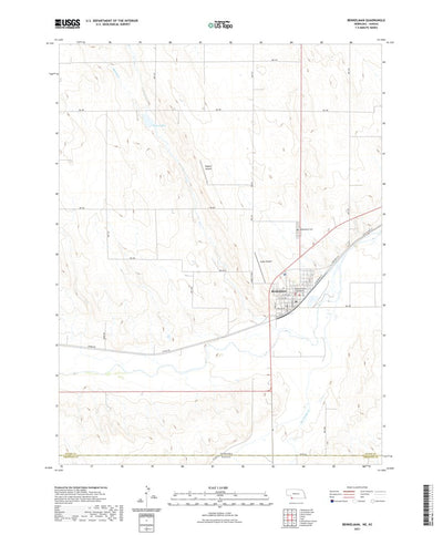United States Geological Survey Benkelman, NE (2021, 24000-Scale) digital map