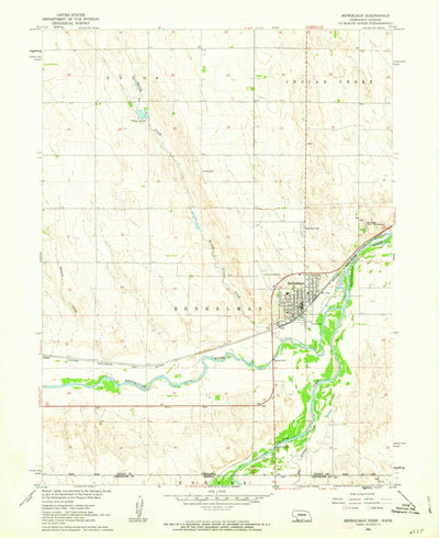 United States Geological Survey Benkelman, NE-KS (1961, 24000-Scale) digital map