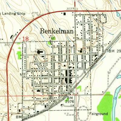 United States Geological Survey Benkelman, NE-KS (1961, 24000-Scale) digital map