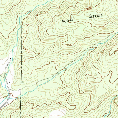 United States Geological Survey Benn Knob, NC (1956, 24000-Scale) digital map