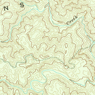 United States Geological Survey Benn Knob, NC (1956, 24000-Scale) digital map