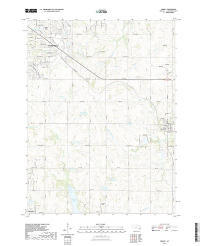 United States Geological Survey Bennet, NE (2021, 24000-Scale) digital map