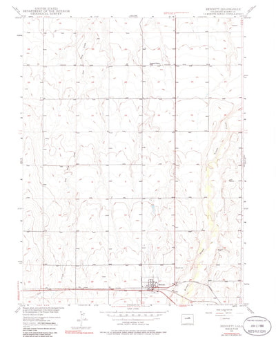 United States Geological Survey Bennett, CO (1949, 24000-Scale) digital map