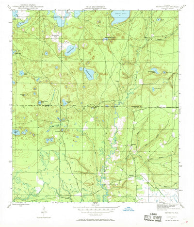 United States Geological Survey Bennett, FL (1944, 24000-Scale) digital map