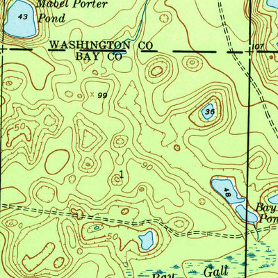 United States Geological Survey Bennett, FL (1944, 24000-Scale) digital map