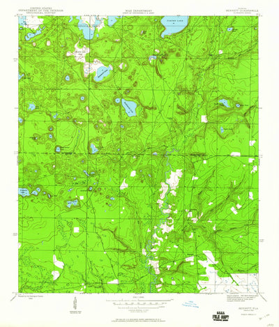 United States Geological Survey Bennett, FL (1945, 24000-Scale) digital map
