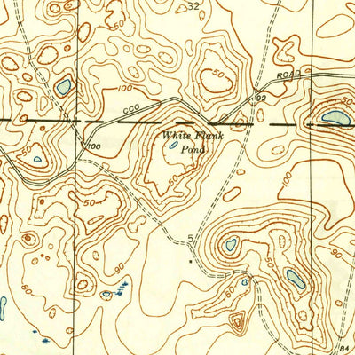 United States Geological Survey Bennett, FL (1945, 31680-Scale) digital map