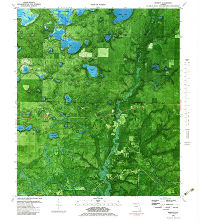 United States Geological Survey Bennett, FL (1982, 24000-Scale) digital map