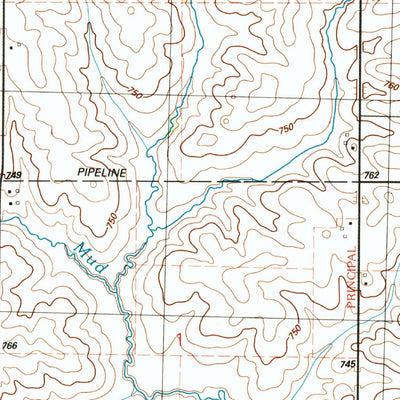 United States Geological Survey Bennett, IA (1991, 24000-Scale) digital map