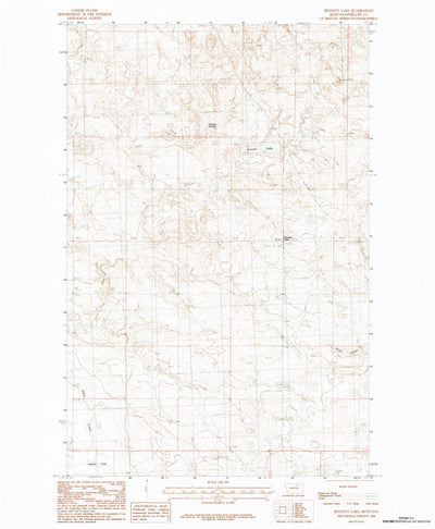 United States Geological Survey Bennett Lake, MT (1984, 24000-Scale) digital map