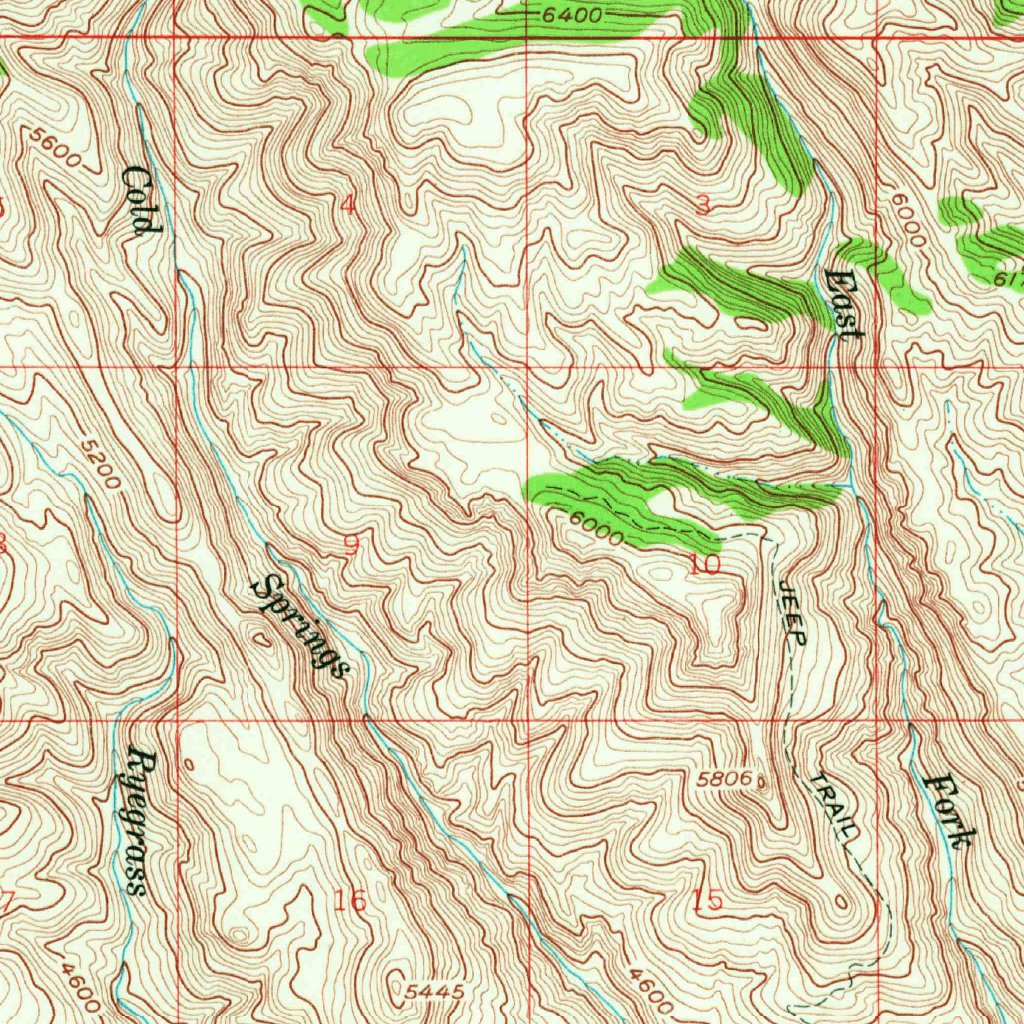 Bennett Mountain, ID (1958, 62500-Scale) Map by United States ...