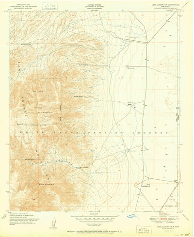 United States Geological Survey Bennett Mountain, NM (1950, 24000-Scale) digital map