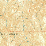 United States Geological Survey Bennett Mountain, NM (1950, 24000-Scale) digital map