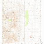 United States Geological Survey Bennett Mountain, NM (1981, 24000-Scale) digital map