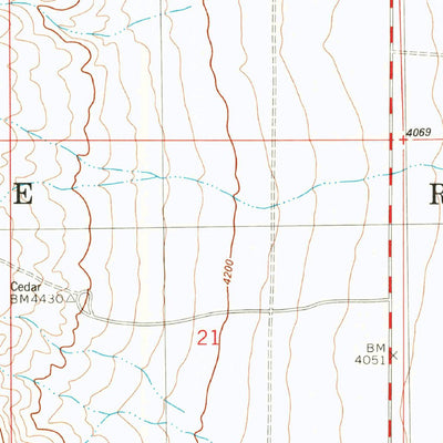 United States Geological Survey Bennett Mountain, NM (1981, 24000-Scale) digital map