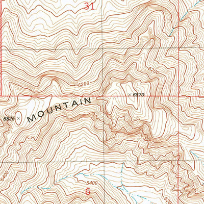 United States Geological Survey Bennett Mountain, NM (1981, 24000-Scale) digital map
