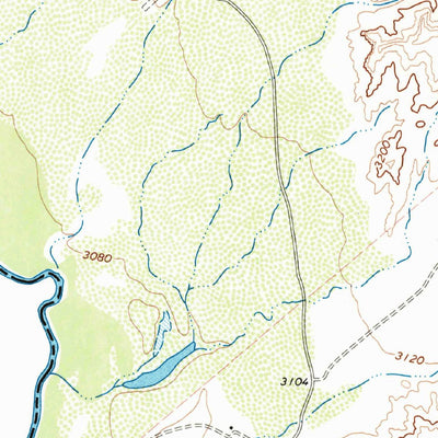 United States Geological Survey Bennett Ranch, TX (1972, 24000-Scale) digital map