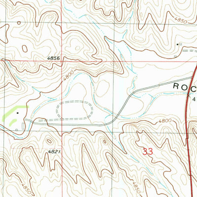 United States Geological Survey Bennett Reservoir NW, NE (1979, 24000-Scale) digital map