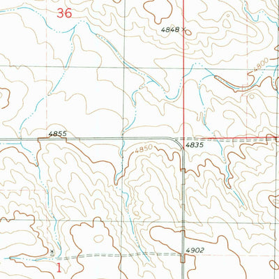 United States Geological Survey Bennett Reservoir West, NE (1979, 24000-Scale) digital map