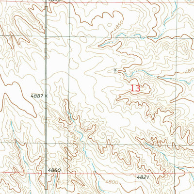 United States Geological Survey Bennett Reservoir West, NE (1979, 24000-Scale) digital map