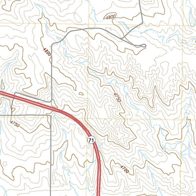 United States Geological Survey Bennett Reservoir West, NE (2021, 24000-Scale) digital map