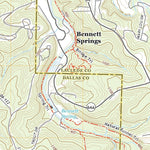 United States Geological Survey Bennett Springs, MO (2021, 24000-Scale) digital map