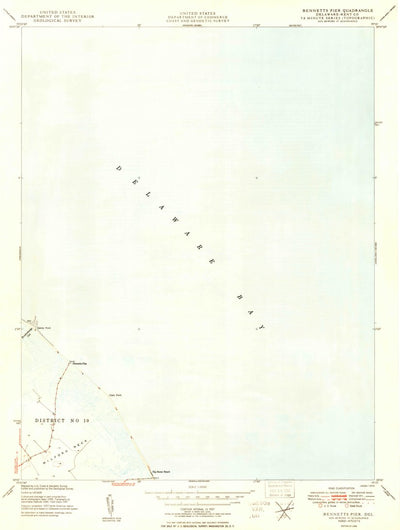 United States Geological Survey Bennetts Pier, DE (1949, 24000-Scale) digital map