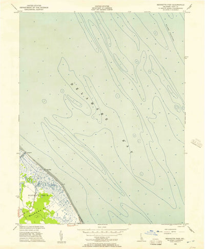United States Geological Survey Bennetts Pier, DE (1956, 24000-Scale) digital map