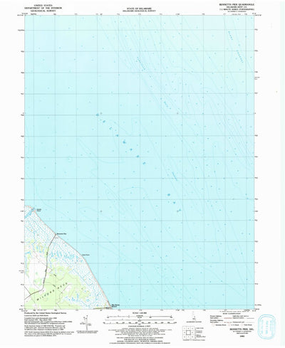 United States Geological Survey Bennetts Pier, DE (1993, 24000-Scale) digital map