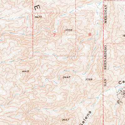 United States Geological Survey Bennetts Well, CA (1952, 62500-Scale) digital map