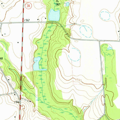 United States Geological Survey Bennettsville North, SC (1972, 24000-Scale) digital map