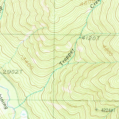 United States Geological Survey Benning Mountain, ID-MT (1989, 24000-Scale) digital map