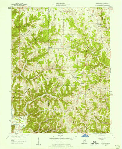United States Geological Survey Bennington, IN (1956, 24000-Scale) digital map