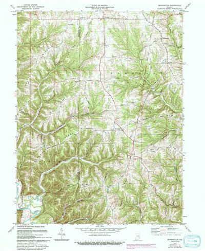 United States Geological Survey Bennington, IN (1971, 24000-Scale) digital map