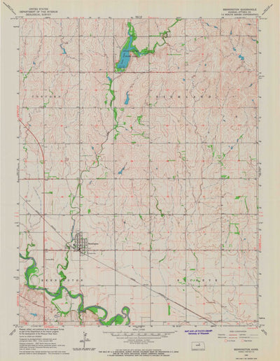 United States Geological Survey Bennington, KS (1965, 24000-Scale) digital map