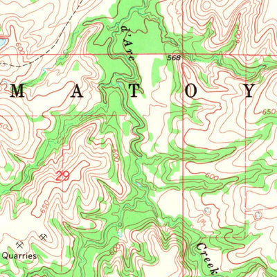 United States Geological Survey Bennington North, OK (1969, 24000-Scale) digital map