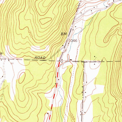 United States Geological Survey Bennington, VT (1954, 24000-Scale) digital map