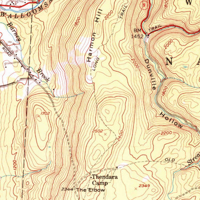 United States Geological Survey Bennington, VT (1954, 62500-Scale) digital map