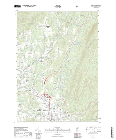 United States Geological Survey Bennington, VT (2023, 24000-Scale) digital map
