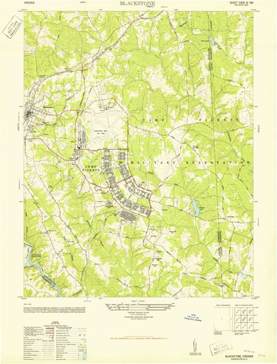 United States Geological Survey Benns Church, VA (1950, 24000-Scale) digital map