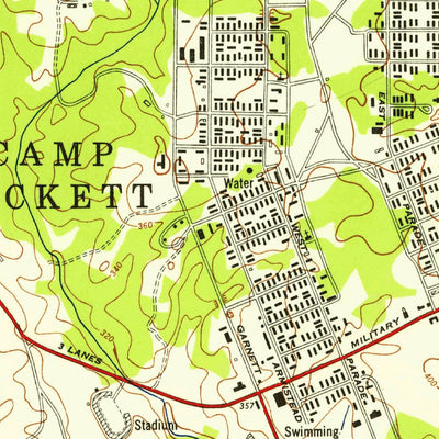 United States Geological Survey Benns Church, VA (1951, 24000-Scale) digital map