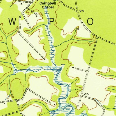 United States Geological Survey Benns Church, VA (1952, 24000-Scale) digital map