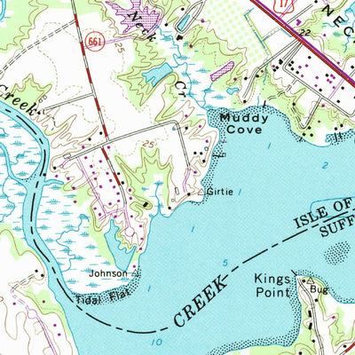 United States Geological Survey Benns Church, VA (1965, 24000-Scale) digital map